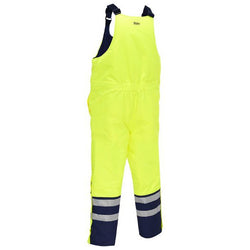 BISLEY Taped Hi Vis Freezer Bib & Brace Coverall - BAB6452T