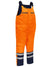 BISLEY Taped Hi Vis Freezer Bib & Brace Coverall - BAB6452T-Queensland Workwear Supplies