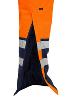 BISLEY Taped Hi Vis Freezer Bib & Brace Coverall - BAB6452T-Queensland Workwear Supplies