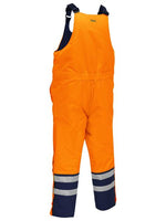 BISLEY Taped Hi Vis Freezer Bib & Brace Coverall - BAB6452T-Queensland Workwear Supplies