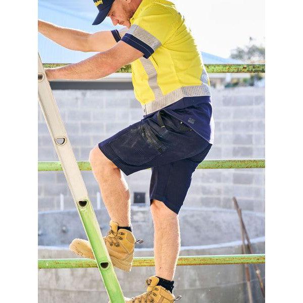 BISLEY UNI BW SRT FLX & MOVE ZIP CARGO SHORTS - BSHC1335-Queensland Workwear Supplies