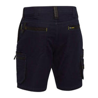 BISLEY UNI BW SRT FLX & MOVE ZIP CARGO SHORTS - BSHC1335-Queensland Workwear Supplies