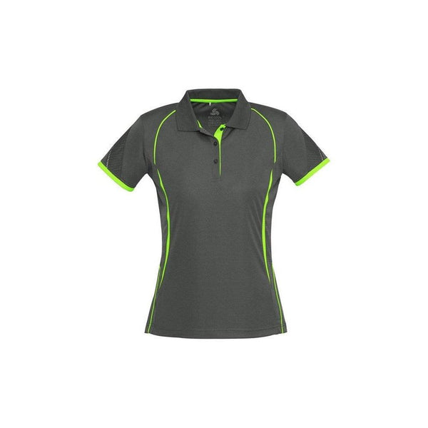 BIZ Ladies Razor Polo Short Sleeve - P405LS-Queensland Workwear Supplies