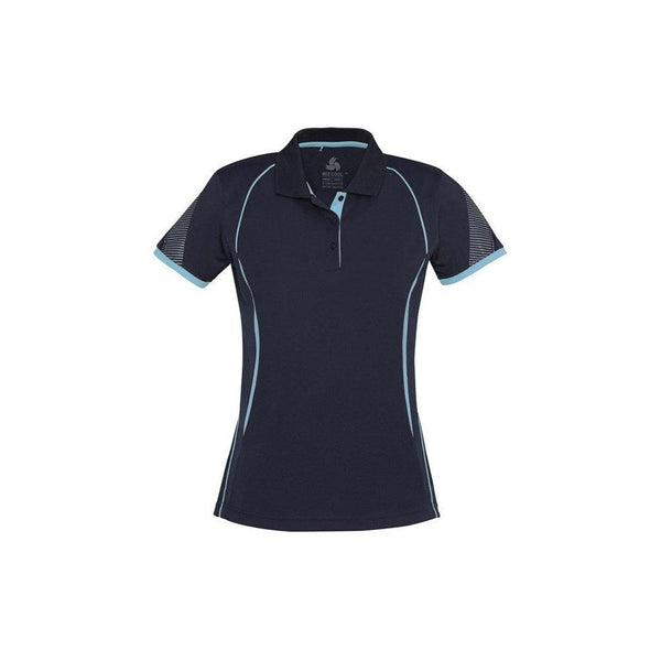 BIZ Ladies Razor Polo Short Sleeve - P405LS-Queensland Workwear Supplies