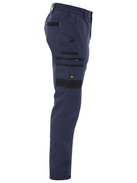 Bisley Flx & Move Stretch Canvas Elastic Waist Cargo Pants - BPC6338-Queensland Workwear Supplies