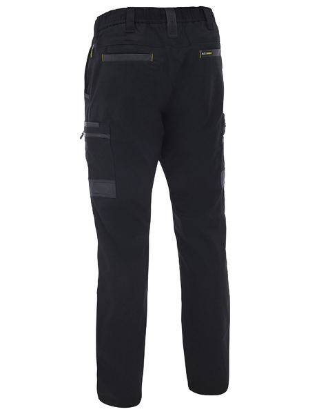 Bisley Flx & Move Stretch Canvas Elastic Waist Cargo Pants - BPC6338-Queensland Workwear Supplies