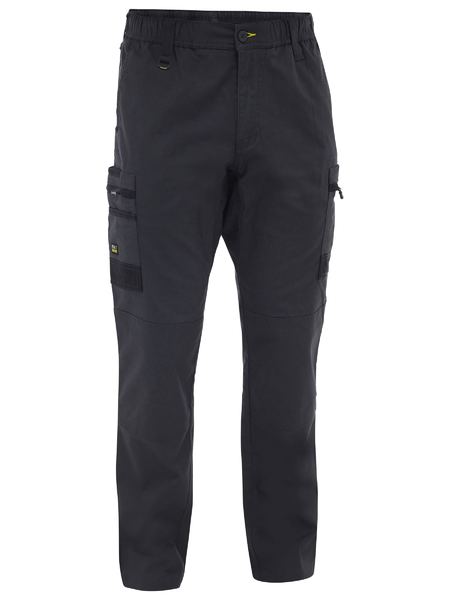 Bisley Flx & Move Stretch Canvas Elastic Waist Cargo Pants - BPC6338-Queensland Workwear Supplies