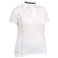 Bisley Womens Cool Mesh Polo With Reflective Piping - BKL1425-Queensland Workwear Supplies