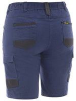 Bisley Women's Flx & Move Elastic Waist Cargo Short - BSHL1338-Queensland Workwear Supplies