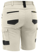 Bisley Women's Flx & Move Elastic Waist Cargo Short - BSHL1338-Queensland Workwear Supplies