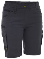 Bisley Women's Flx & Move Elastic Waist Cargo Short - BSHL1338-Queensland Workwear Supplies