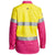 Bisley Womens Taped HiVis Cool Lightweight Long Sleeve Drill Shirt - BL6696T-Queensland Workwear Supplies