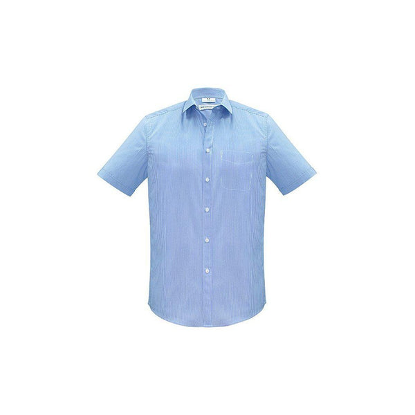 Biz Collection Mens Euro Short Sleeve Shirt - S812MS-Queensland Workwear Supplies