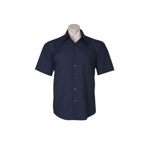 BizMens Metro Business Short Sleeve Shirt - SH715-Queensland Workwear Supplies