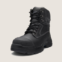 Blundstone RotoFlex Black water-resistant Platinum leather 150mm lace up safety boot - 9011-Queensland Workwear Supplies