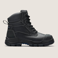 Blundstone RotoFlex Black water-resistant Platinum leather 150mm lace up safety boot - 9011-Queensland Workwear Supplies