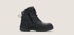 Blundstone RotoFlex Black water-resistant Platinum leather 150mm zip sided safety boot - 8071-Queensland Workwear Supplies