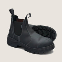 Blundstone RotoFlex Black water-resistant Platinum leather elastic side safety boot - 8001-Queensland Workwear Supplies