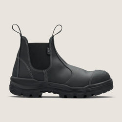 Blundstone RotoFlex Black water-resistant Platinum leather elastic side safety boot - 8001