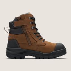 Blundstone RotoFlex Saddle water-resistant leather 150mm zip sided safety boot - 8066