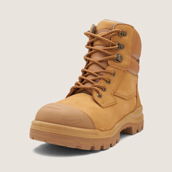 Blundstone RotoFlex Wheat water-resistant nubuck 150mm zip sided safety boot - 8060