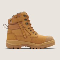 Blundstone RotoFlex Wheat water-resistant nubuck 150mm zip sided safety boot - 8060-Queensland Workwear Supplies