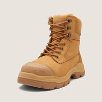 Blundstone RotoFlex Wheat water-resistant nubuck 150mm zip sided safety boot - 9060-Queensland Workwear Supplies