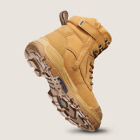 Blundstone RotoFlex Wheat water-resistant nubuck 150mm zip sided safety boot - 9060-Queensland Workwear Supplies