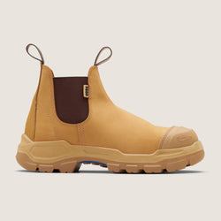 Blundstone RotoFlex Wheat water-resistant nubuck elastic side safety boot - 9000