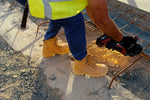 Blundstone RotoFlex Wheat water-resistant premium nubuck 150mm penetration-resistant zip sided safety boot - 9090-Queensland Workwear Supplies