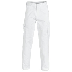 DNC Cargo Pants Cotton Drill White - 3312