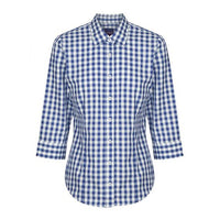 Gloweave Career RoyOxf Gingham CR S-Queensland Workwear Supplies