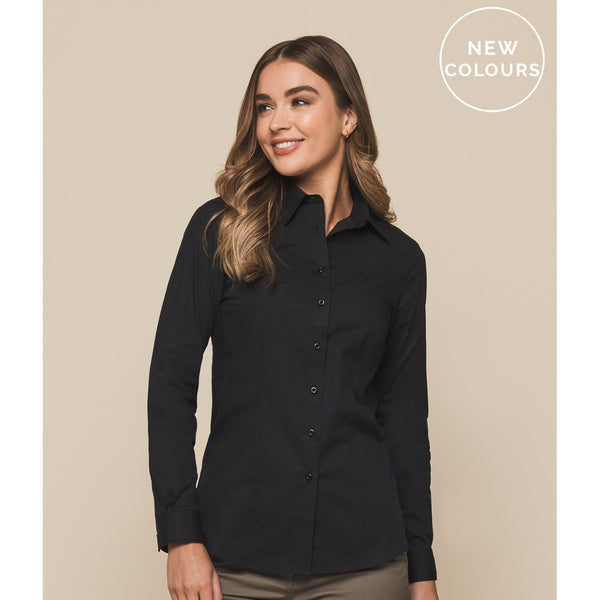 Gloweave WOMEN'S COTTON STRETCH SHIRT - 2102WL-Queensland Workwear Supplies