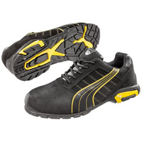 PUMA SAFETY AMSTERDAM BLACK/YELLOW-642717-Queensland Workwear Supplies