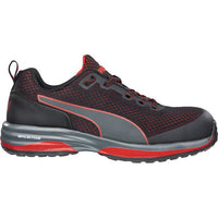 PUMA SAFETY SPEED CLOUD BLACK/RED-644497-Queensland Workwear Supplies