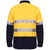 Ritemate Closed Front Long Sleeved 2 Tone 3M Reflective Tape Shirt - RM105CFR-Queensland Workwear Supplies