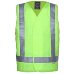 Ritemate Hi Viz Vest With 3M Reflective Tape - RM4245T-Queensland Workwear Supplies