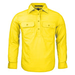 Ritemate Kids Pilbara Closed Front Long Sleeved Shirt - RM400CF-Queensland Workwear Supplies