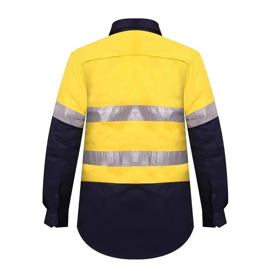 Ritemate Ladies 2 Tone Vented Light Weight Open Front Shirt - RM208V2R-Queensland Workwear Supplies