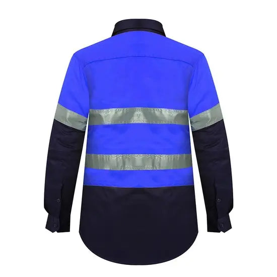 Ritemate Ladies 2 Tone Vented Light Weight Open Front Shirt - RM208V2R-Queensland Workwear Supplies