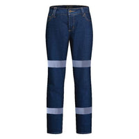 Ritemate Ladies Stretch Denim Jeans with Segmented Reflective Tape - RM220LSDR-Queensland Workwear Supplies