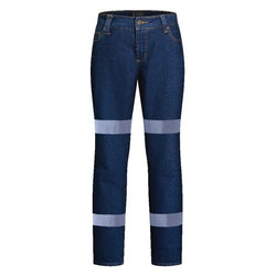 Ritemate Ladies Stretch Denim Jeans with Segmented Reflective Tape - RM220LSDR