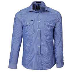 Ritemate Men's Long Sleeved Shirt, Double Pockets - RMPC010