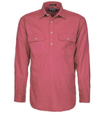 Ritemate Mens Pilbara Closed Front L/S Shirt - RM200CF-Queensland Workwear Supplies