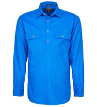 Ritemate Mens Pilbara Closed Front L/S Shirt - RM200CF-Queensland Workwear Supplies