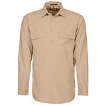 Ritemate Mens Pilbara Closed Front Long Sleeved Shirt - RM200CF-Queensland Workwear Supplies