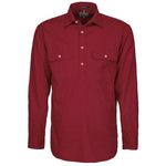 Ritemate Mens Pilbara Closed Front Long Sleeved Shirt - RM200CF-Queensland Workwear Supplies