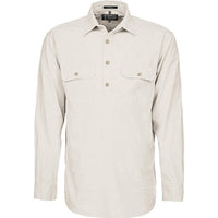 Ritemate Mens Pilbara Closed Front Long Sleeved Shirt - RM200CF-Queensland Workwear Supplies