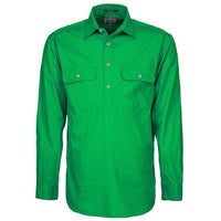 Ritemate Mens Pilbara Closed Front Long Sleeved Shirt - RM200CF-Queensland Workwear Supplies