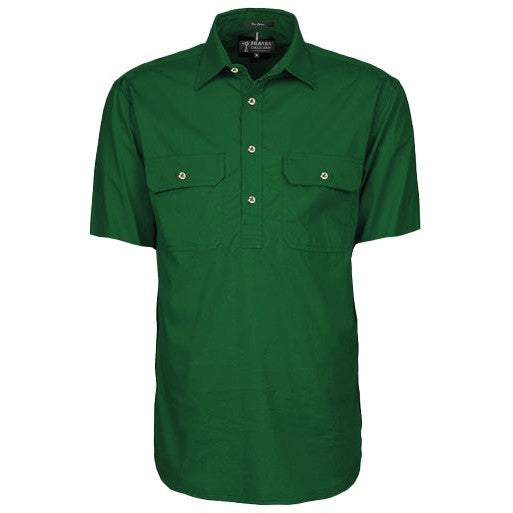 Ritemate Mens Pilbara Closed Front Short Sleeve Shirt - RM200CFS-Queensland Workwear Supplies